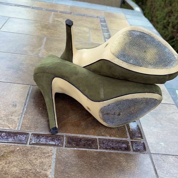 Diba Olive Green Stiletto Open Toe Heels - Picture 5 of 7